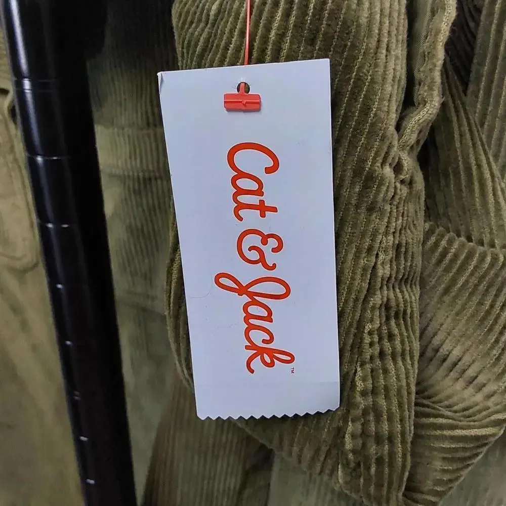 Olive Green Corduroy Shirt Jacket | Cat & Jack | L (10/12)